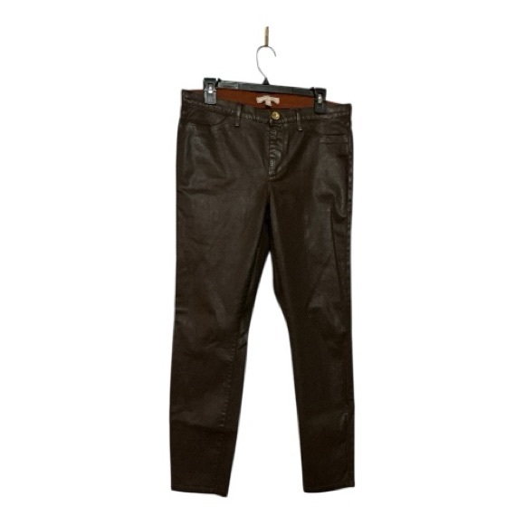 Banana Republic Pants - Banana Republic Dark Brown Faux Leather Trousers
